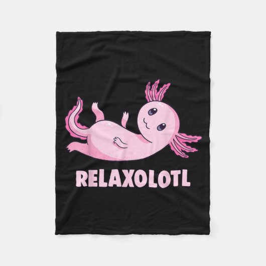 Mexicaanse Salamander Axolotl Fleece Deken (Voorkant)