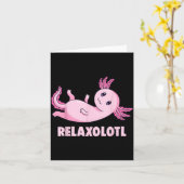 Mexicaanse Salamander Axolotl Kaart (Gele Bloem)