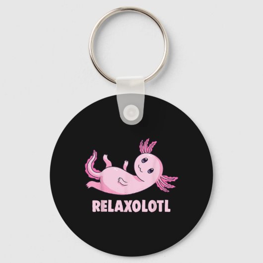 Mexicaanse Salamander Axolotl Sleutelhanger (Voorkant)