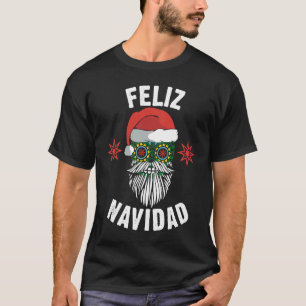 Mexicaanse Santa Feliz Navidad Hot KerstSugar Sk T-shirt