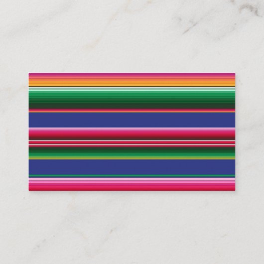 Mexicaanse Sarape Folklore RSVP-kaart Informatiekaartje (Achterkant)