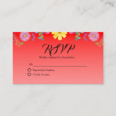 Mexicaanse Sarape Folklore RSVP-kaart Informatiekaartje (Voorkant)