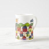 Mexicaanse scène Coffee Cup Porselein Kop (Voorkant rechts)