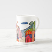 Mexicaanse scène Coffee Cup Porselein Kop (Voorkant rechts)