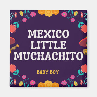 Mexicaanse schattige Little Muchacho Boy Baby Magneet