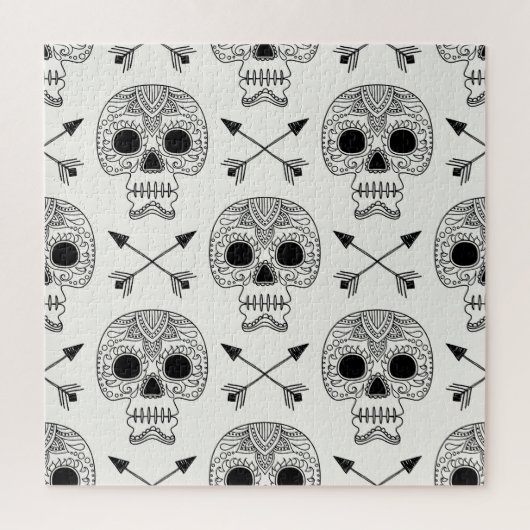 Mexicaanse Schedel Dag van de Doden Legpuzzel (Verticaal)