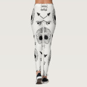 Mexicaanse schedel dag van de dood leggings (Achterkant)