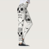 Mexicaanse schedel dag van de dood leggings (Rechts)