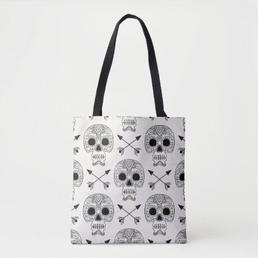 Mexicaanse schedel dag van de dood tote bag (Voorkant)