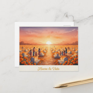 Mexicaanse Schedel Suikerfeestdag van de Doden Ans Briefkaart