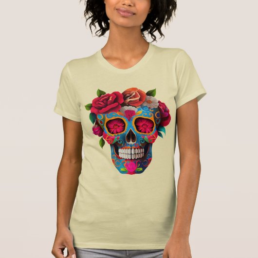 Mexicaanse schedel T-shirt (Voorkant)