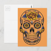 Mexicaanse schedeldag van de doden briefkaart (Voorkant / Achterkant)