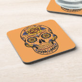 Mexicaanse schedeldag van de doden drankjes onderzetter (Linkerzijde)