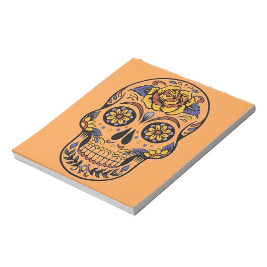 Mexicaanse schedeldag van de doden notitieblok (Linkerzijde)
