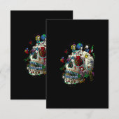 Mexicaanse schedelloterij kaart (Voorkant / Achterkant)