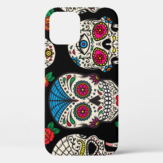 Mexicaanse schedels & Rozen: ontwerp Case-Mate iPhone Case (Achterkant)