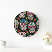 Mexicaanse schedels & Rozen:  ontwerp Grote Klok (Huis)