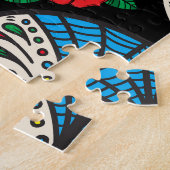 Mexicaanse schedels & Rozen:  ontwerp Legpuzzel (Zijkant)