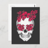 Mexicaanse schedelventilator Florist Cinco de Mayo Briefkaart (Voorkant / Achterkant)