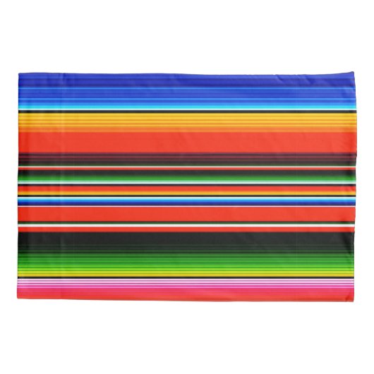 Mexicaanse Serape Blanket Fiesta Zuidwest Kussensloop (Achterkant-Links)
