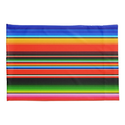 Mexicaanse Serape Blanket Fiesta Zuidwest Kussensloop (Achterkant-Rechts)