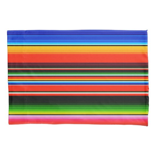 Mexicaanse Serape Blanket Fiesta Zuidwest Kussensloop (Voorkant-Links)