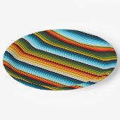 Mexicaanse Serape Fiesta Party Papieren Bordje (Gekanteld)