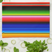 Mexicaanse Serape Fiesta zuidwestelijk ontwerp Theedoek (Gevouwen)