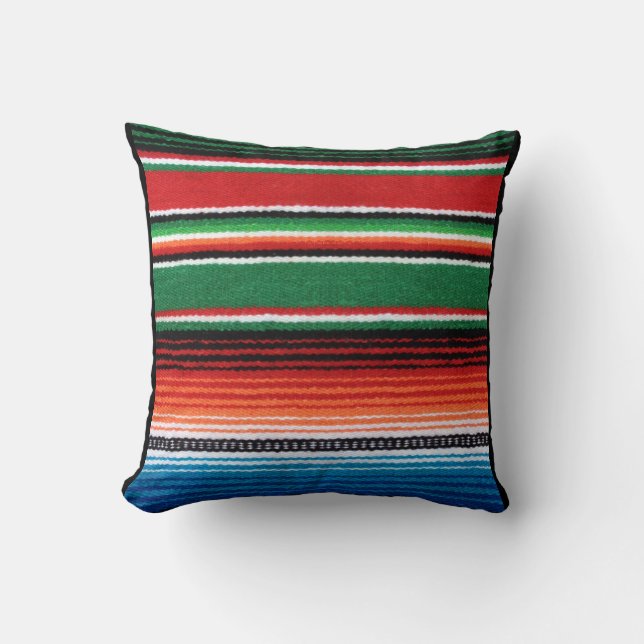 Mexicaanse Serape Pillow Kussen (Voorkant)