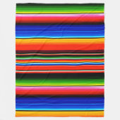 Mexicaanse Serape Stijl Dekbed Fleece Deken (Voorkant)