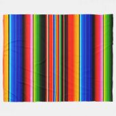 Mexicaanse Serape Stijl Dekbed Fleece Deken (Voorkant (Horizontaal))