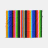 Mexicaanse Serape Stijl Dekbed Fleece Deken (Voorkant (Horizontaal))
