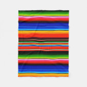 Mexicaanse Serape Stijl Dekbed Fleece Deken (Voorkant)