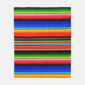 Mexicaanse Serape Stijl Dekbed Fleece Deken (Voorkant)