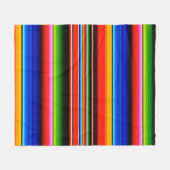 Mexicaanse Serape Stijl Dekbed Fleece Deken (Voorkant (Horizontaal))