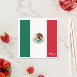 Mexicaanse servetten, Mexicaanse vlag feest / spor Servet