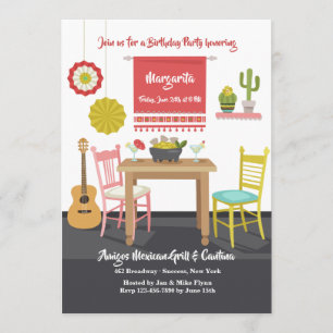 Mexicaanse setting uitnodiging