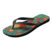 Mexicaanse Shaman Huichol Slang Teenslippers (Schuin)
