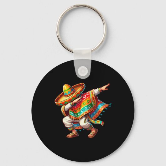 Mexicaanse shirts Fiesta Cinco De Mayo Hispanic Er Sleutelhanger (Voorkant)