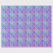 Mexicaanse Siciliaanse Mediterrane paarse tegels Cadeaupapier (Vlak)