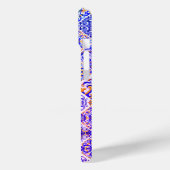 Mexicaanse Siciliaanse Mediterrane paarse tegels Case-Mate iPhone Case (Achterkant / Links)