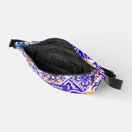 Mexicaanse Siciliaanse Mediterrane paarse tegels Heuptasje (Open)