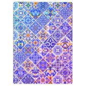 Mexicaanse Siciliaanse Mediterrane paarse tegels Klembord (Achterkant)