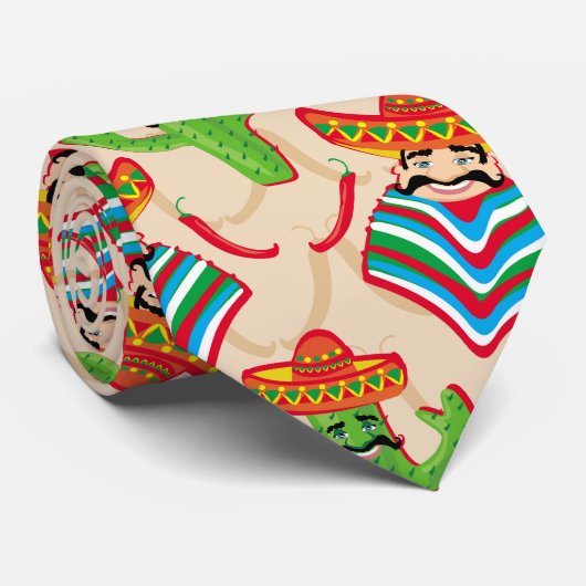 Mexicaanse siësta stropdas (Opgerold)