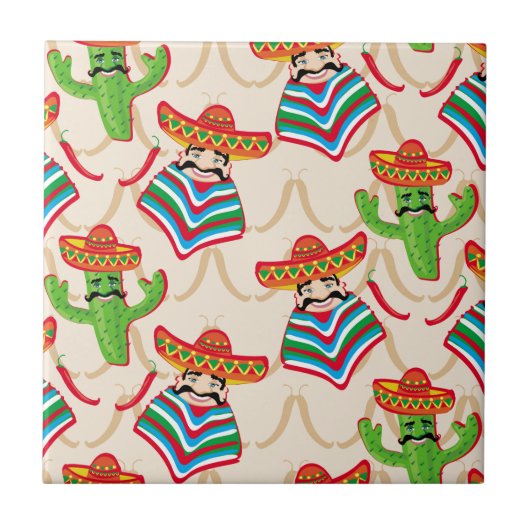 Mexicaanse siësta tegeltje (Voorkant)