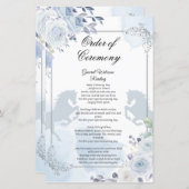 Mexicaanse Silver Baptism Orde der Ceremonie (Voorkant / Achterkant)