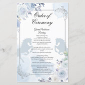 Mexicaanse Silver Baptism Orde der Ceremonie (Voorkant)