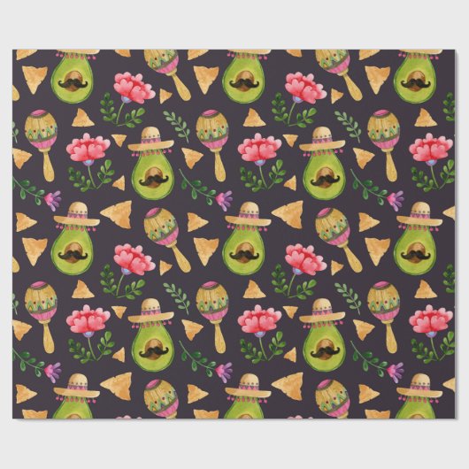 Mexicaanse sipy Fiesta-pakpapier Cadeaupapier (Vlak)
