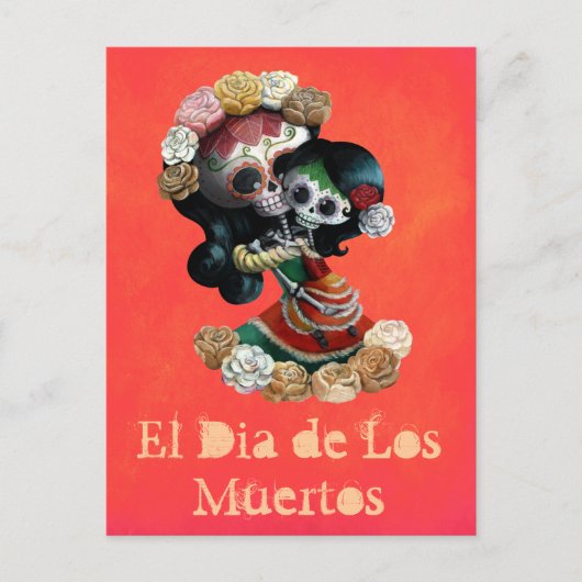 Mexicaanse skeleton Motherly Love Briefkaart (Voorkant)