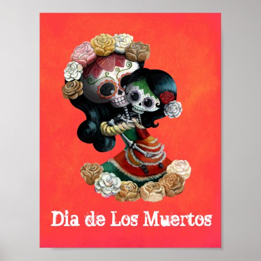 Mexicaanse skeleton Motherly Love Poster (Voorkant)